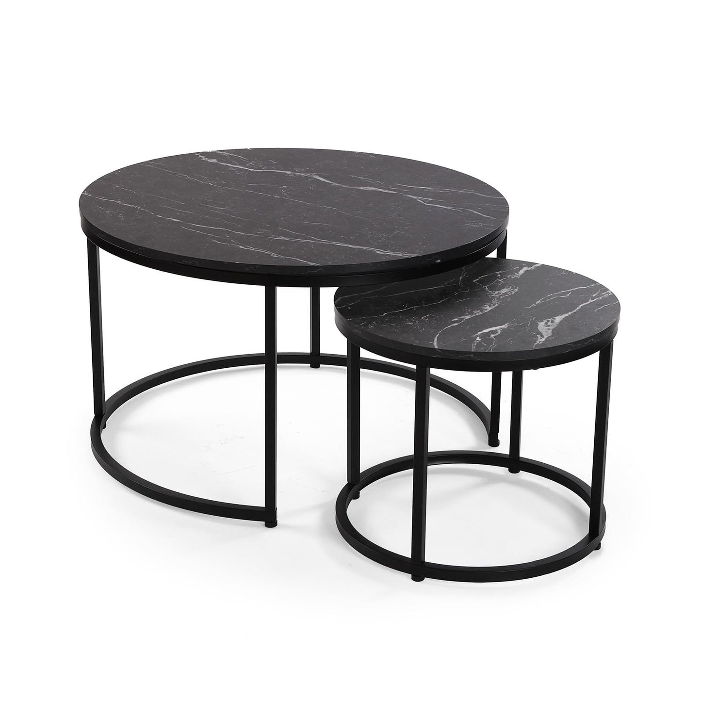 Mesa de Centro Nido Mármol Negro - Modelo AUREA