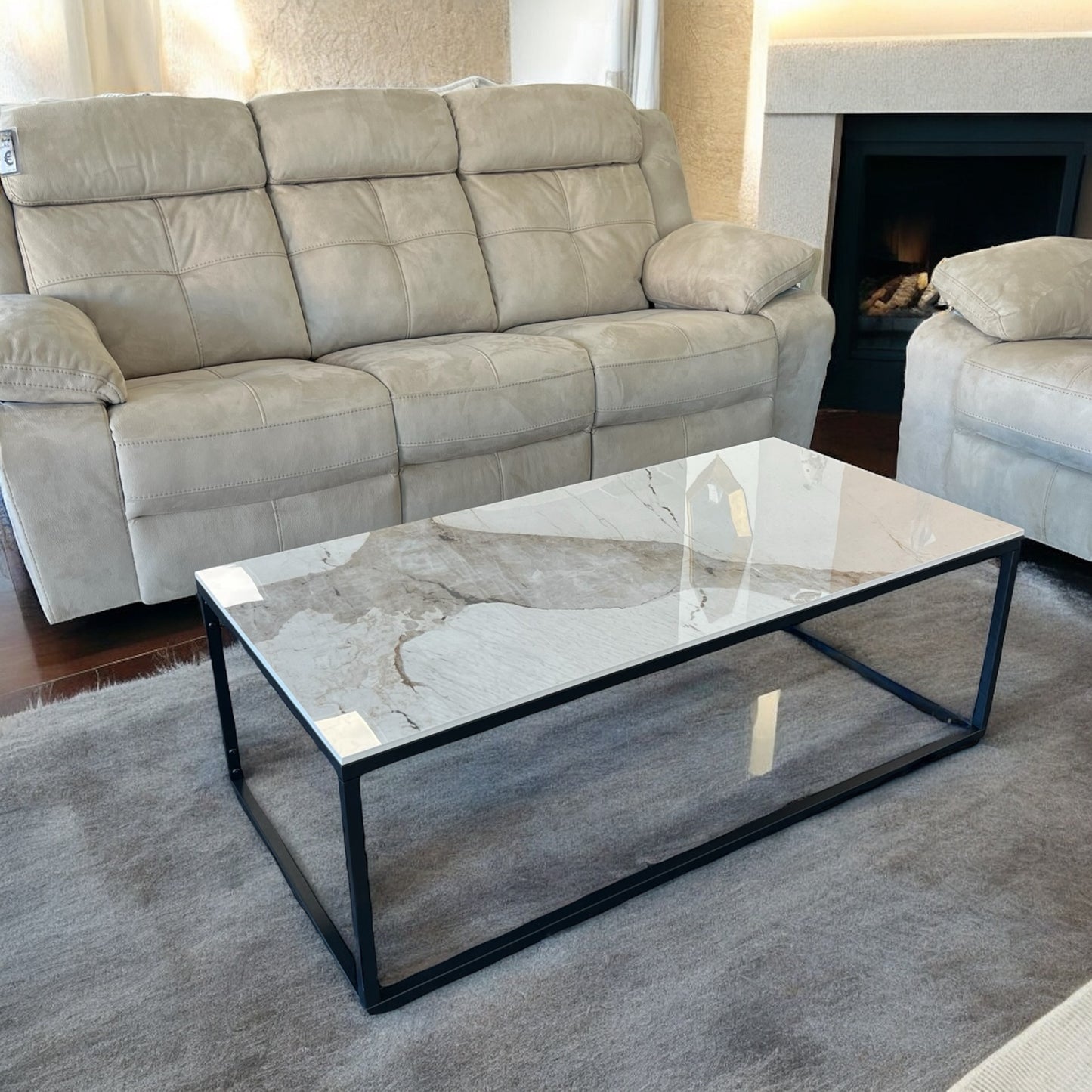 Mesa de Centro Mármol Blanco - Modelo Helena