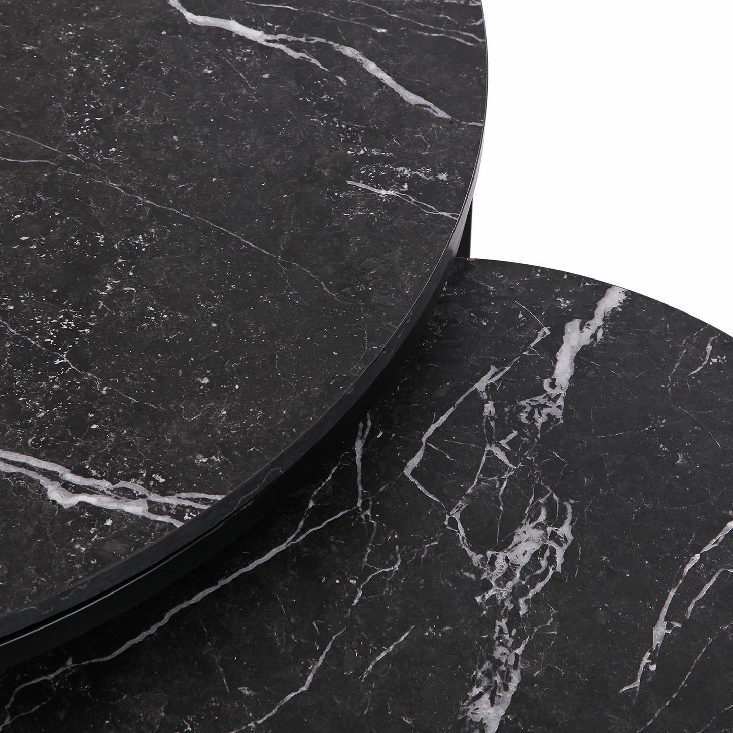 Mesa de Centro Nido Mármol Negro - Modelo AUREA