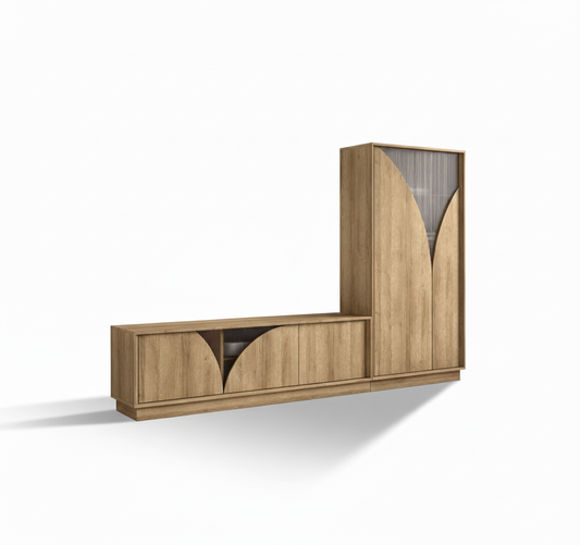 Mueble de Salón Madera Roble - Modelo Aire