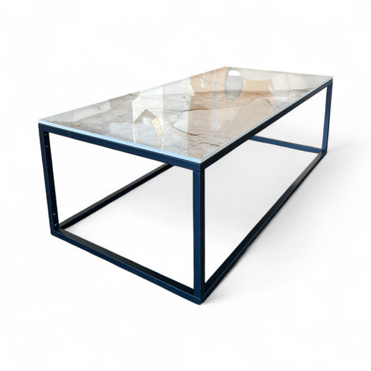 Mesa de Centro Mármol Blanco - Modelo Helena